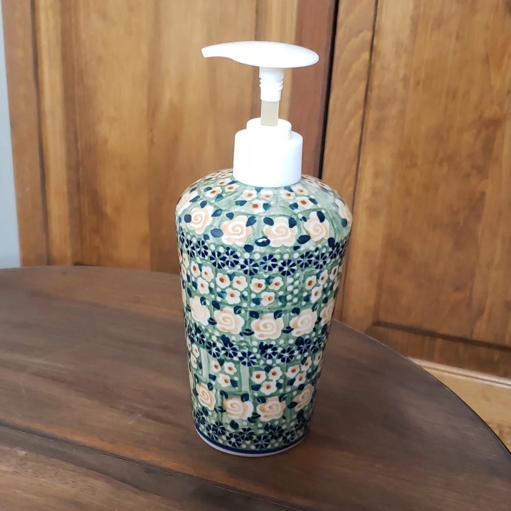 Polish Pottery Soap Pump